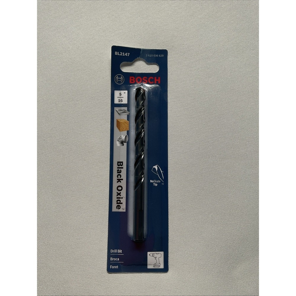 Bosch BL2147 5/16" Fractional Jobber Black Oxide High-Speed Steel Drill Bit